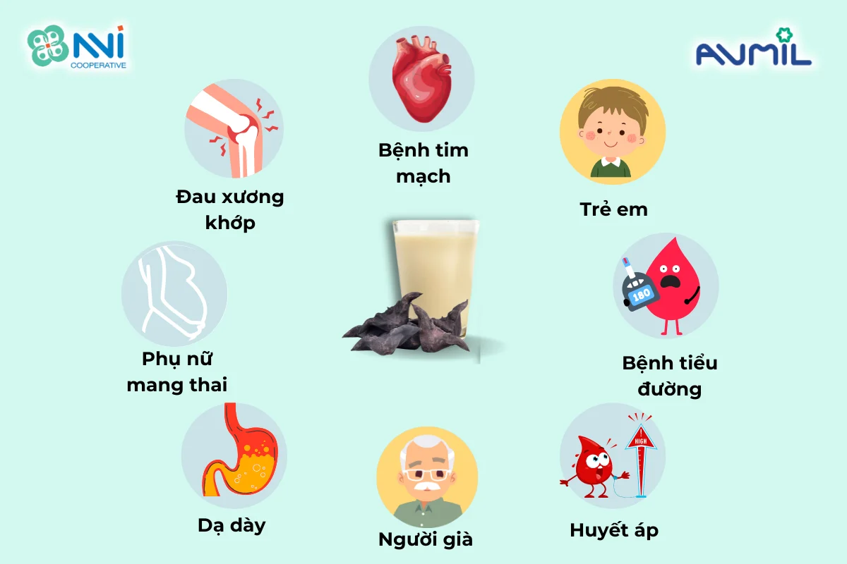 Sữa bột củ ấu phù hợp với nhiều đối tượng