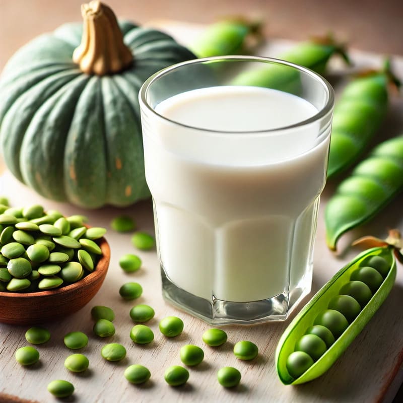 cách nấu sữa đậu hà lan với bí xanh