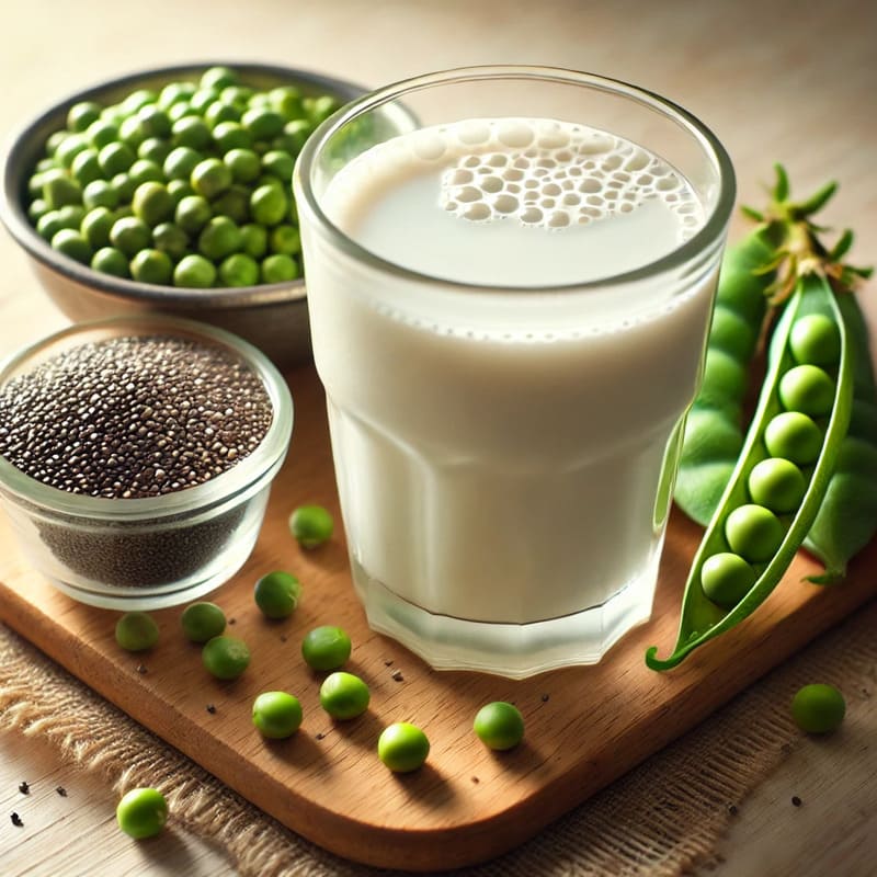 cách nấu sữa hạt đậu hà lan với hạt chia